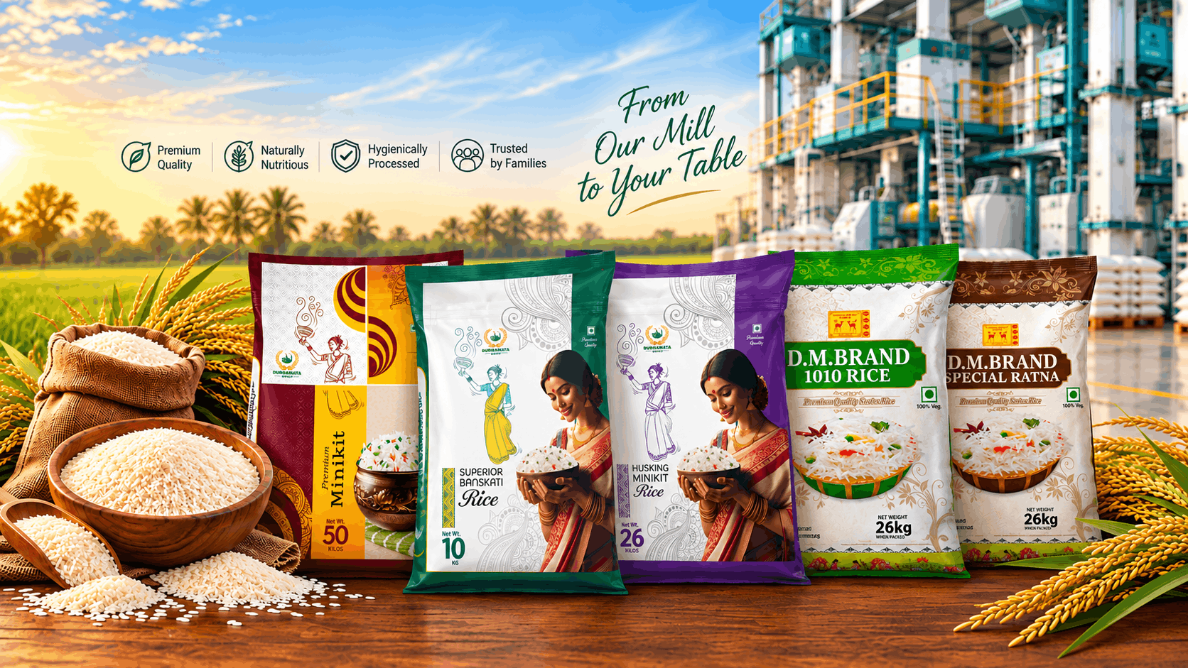 Rice Manufacturers & Exporters in India