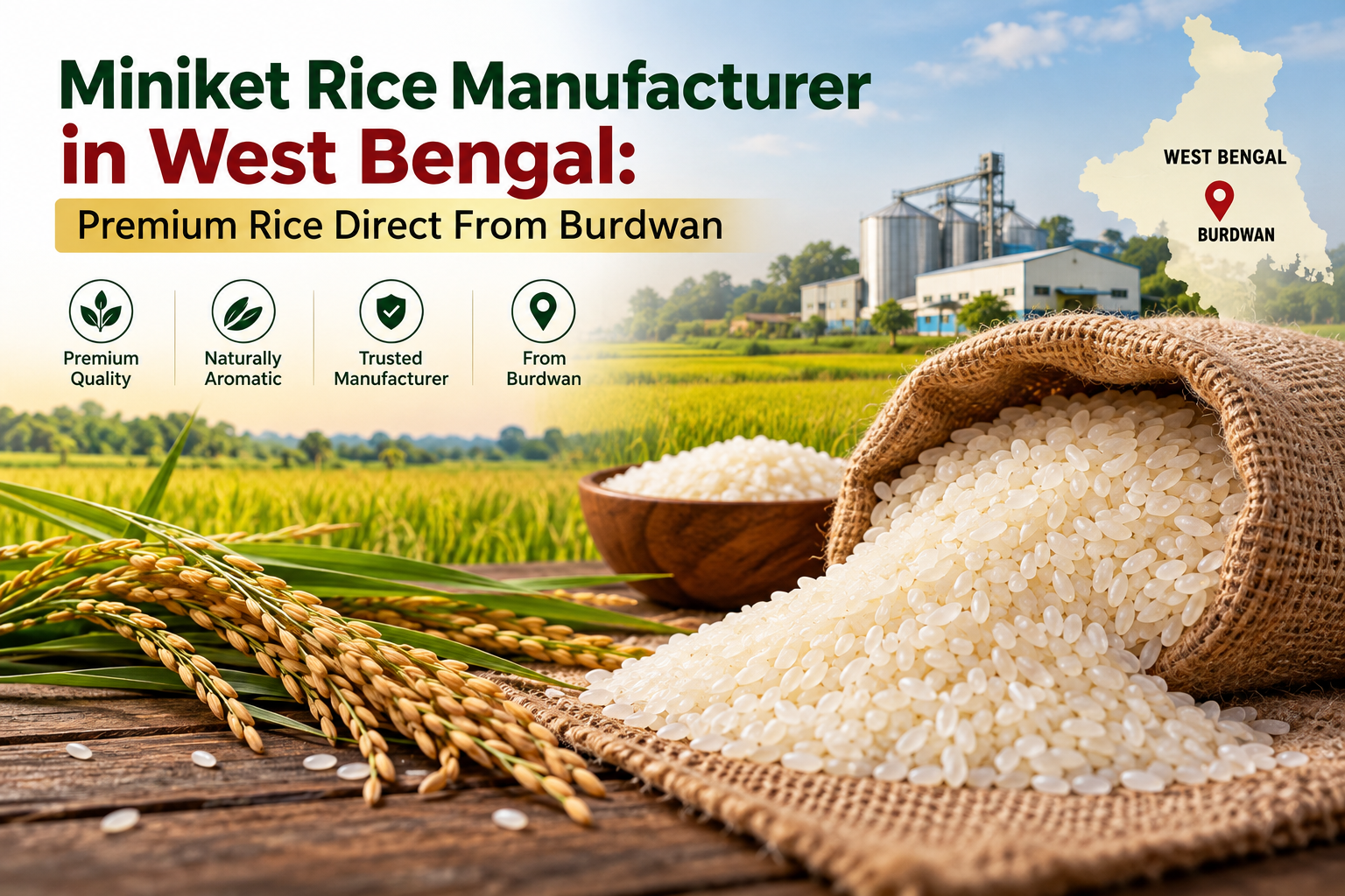 Miniket rice manufacturer in West Bengal – Durgamata Rice Mill